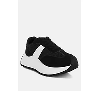 Squeaker Chunky Anti-Skid Lace-Up Sneakers Women