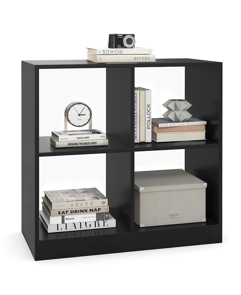 Gouun 4-Cube Kids Bookcase with Open Shelves