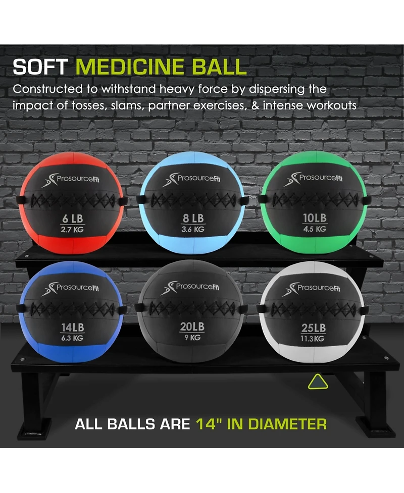 ProsourceFit Soft Medicine Ball, 25lb