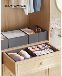Slickblue Set of 12 Drawer Organizers, Dresser Storage Organizers for Clothes and Accessories