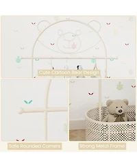 Gouun Kid Clothes Rack with 3 Adjustable Heights and Wheels