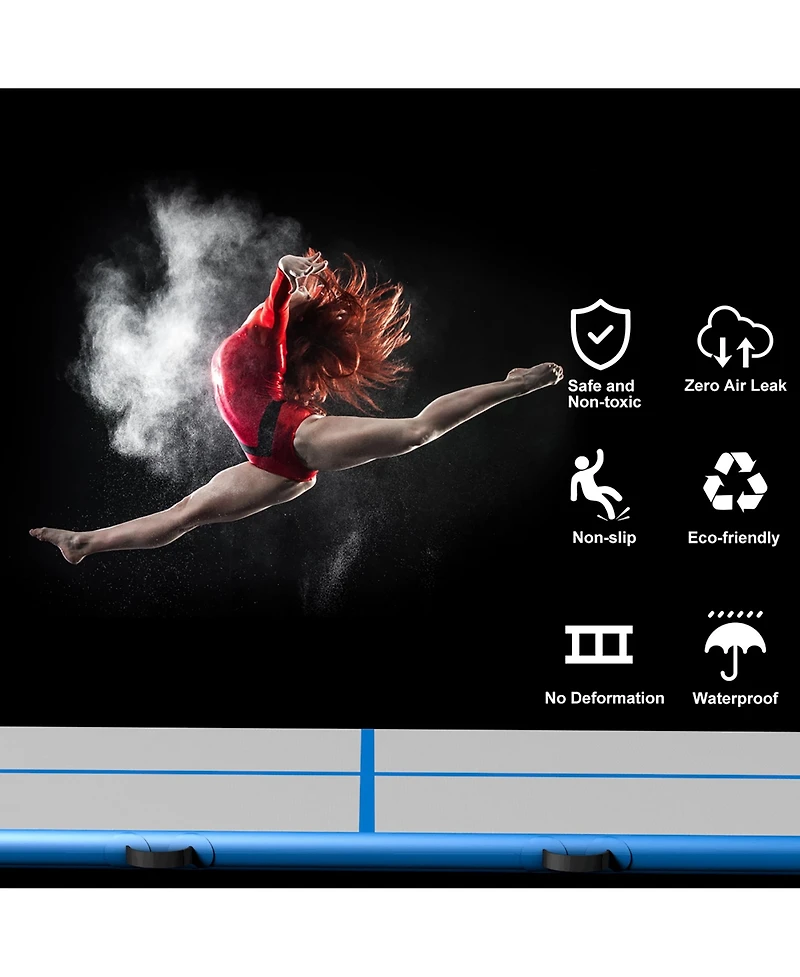 1 Pcs 10' Inflatable Gymnastics Mat Floor Mats
