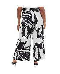 City Chic Plus Resort Print Pant