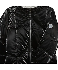 Jessica Simpson Girls 7-16 Reflective Shine Fashion Puffer Jacket