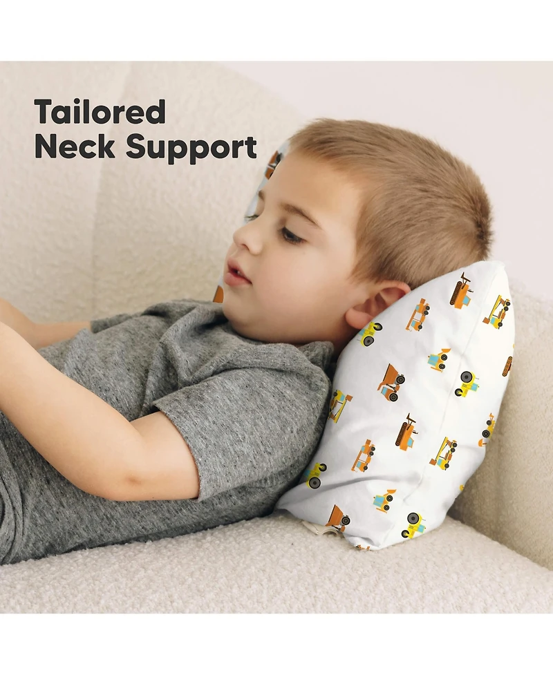 KeaBabies Toddler Buddy Pillow with Pillowcase, 10X18 Soft Cotton Pillows for Sleeping