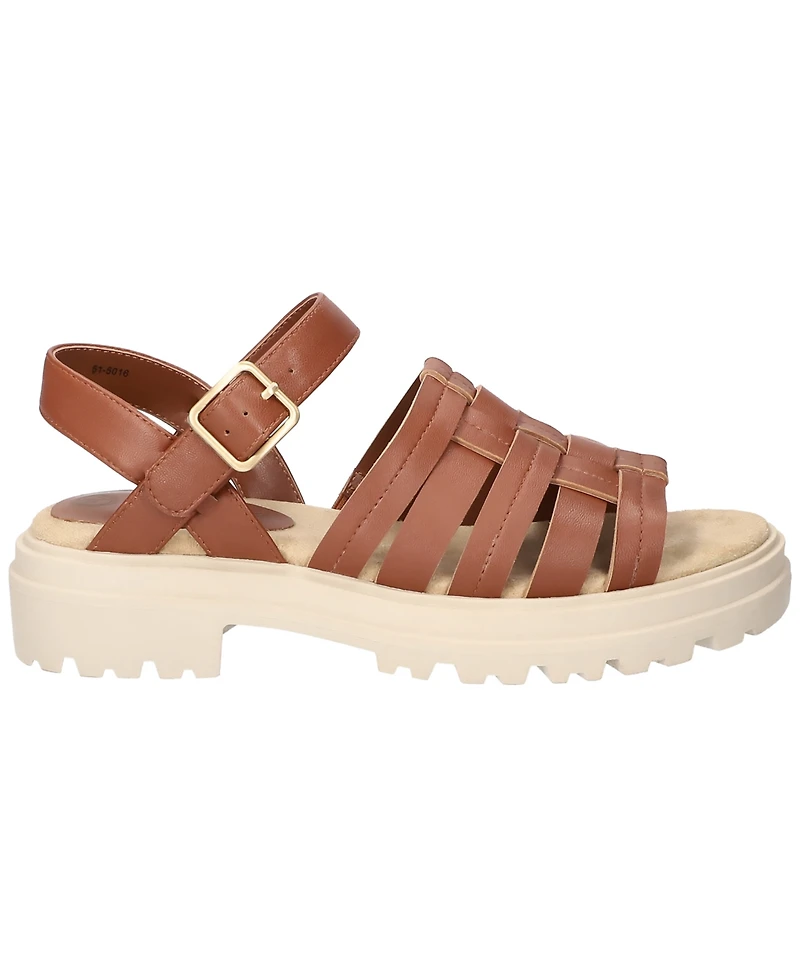 Bella Vita Women's Loni Lug Sole Fisherman Sandals
