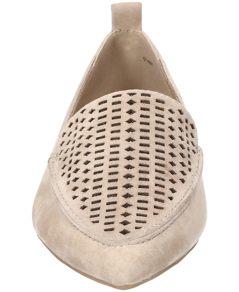 Bella Vita Women's Alessi Perf Pointed Toe Flats