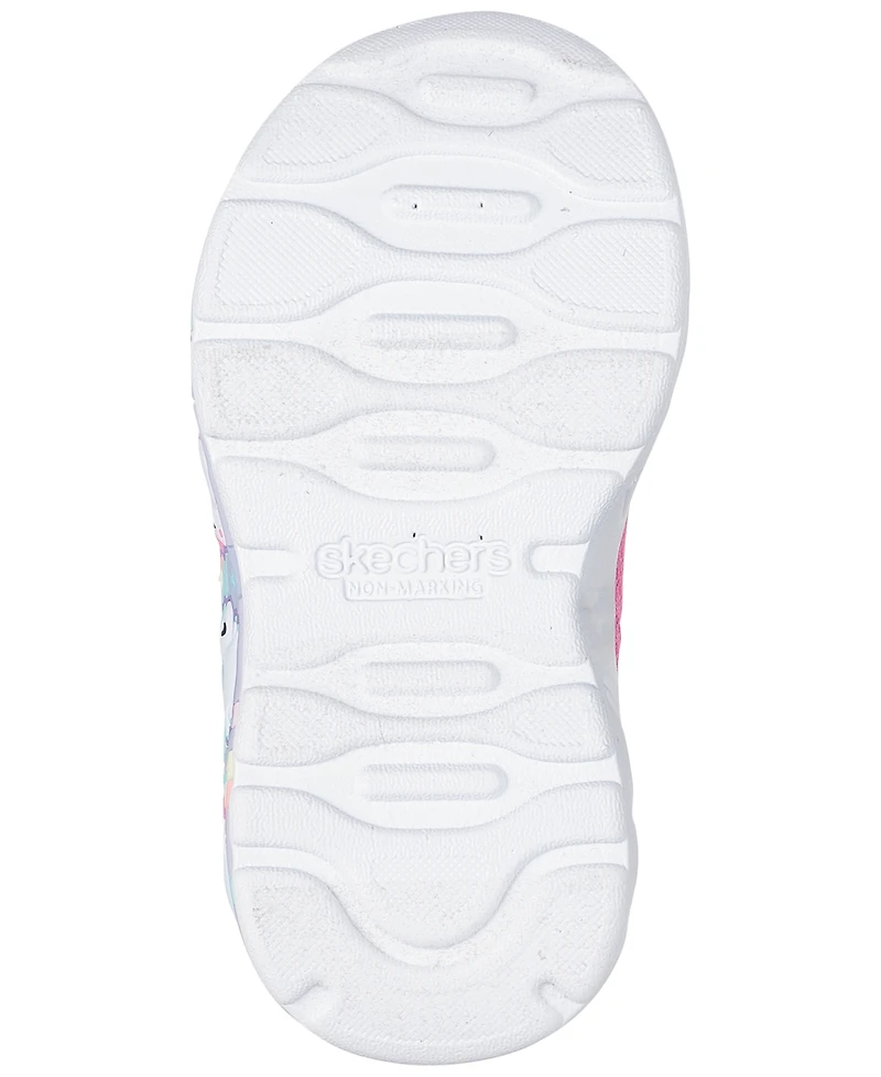 Skechers Toddler Girls' Play Scene - Fun Squad Fastening Strap Casual Sneakers from Finish Line