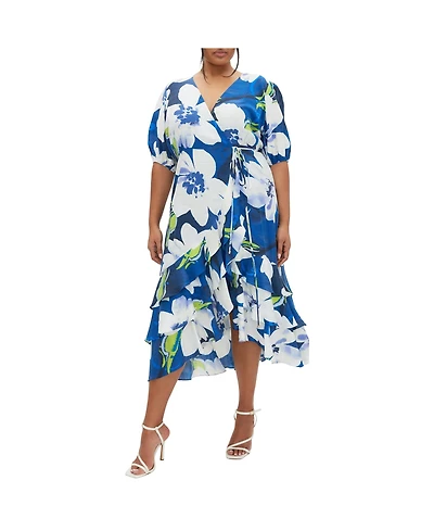 City Chic Plus Size Bea Floral Dress