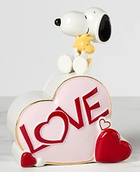 Lenox Snoopy Valentine's Day Porcelain Heart Candy Jar