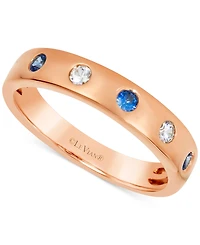 Le Vian Anywear Everywear Blueberry Sapphire (1/6 ct. t.w.) or Pink & White (1/10 Ring 14k Honey Gold (a