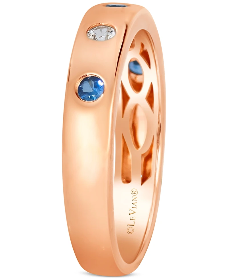 Le Vian Anywear Everywear Blueberry Sapphire (1/6 ct. t.w.) or Pink & White (1/10 Ring 14k Honey Gold (a