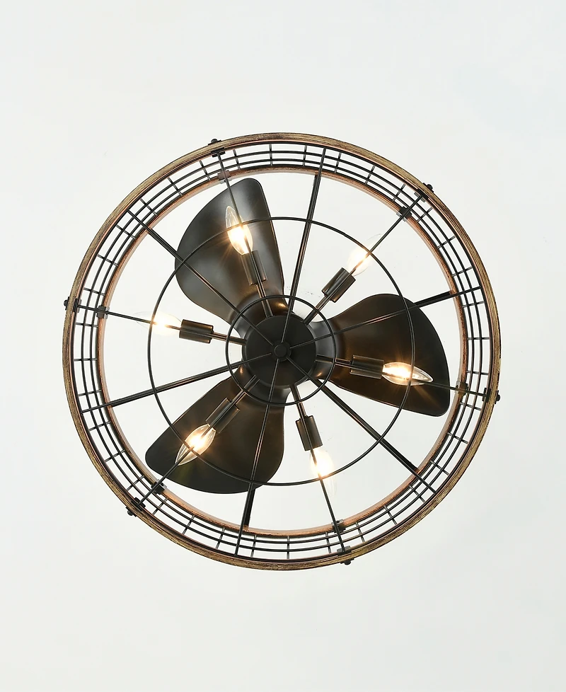 Home Accessories 24.8" Selma Indoor Ceiling Fan with Light Kit and Remote