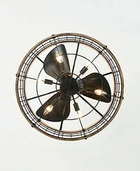 Home Accessories 24.8" Selma Indoor Ceiling Fan with Light Kit and Remote