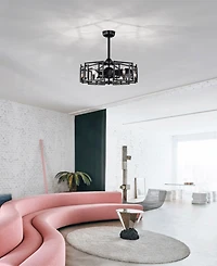 Home Accessories 26.8" Hemming Indoor Ceiling Fan with Light Kit and Remote