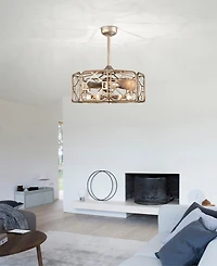 Home Accessories 23.2" Bairre 6-Light Indoor Ceiling Fan with Light Kit and Remote
