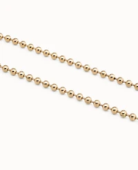 UNOde50 18K Gold Plated Metal Alloy Beads Chain