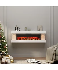 Hanging Electric Fireplace with Remote Control