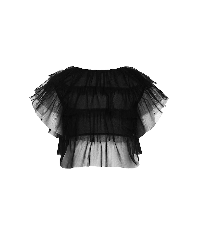 City Chic Plus Tulle Sweetheart Jacket