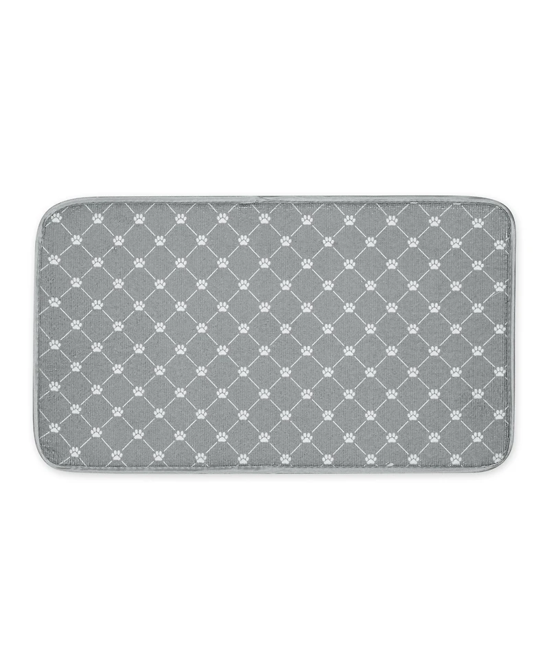 Bone Dry Trellis Print Pet Mat