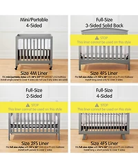 Halo Dream Inc. Breathable Mesh Liner for Mini Cribs, Deluxe 4mm