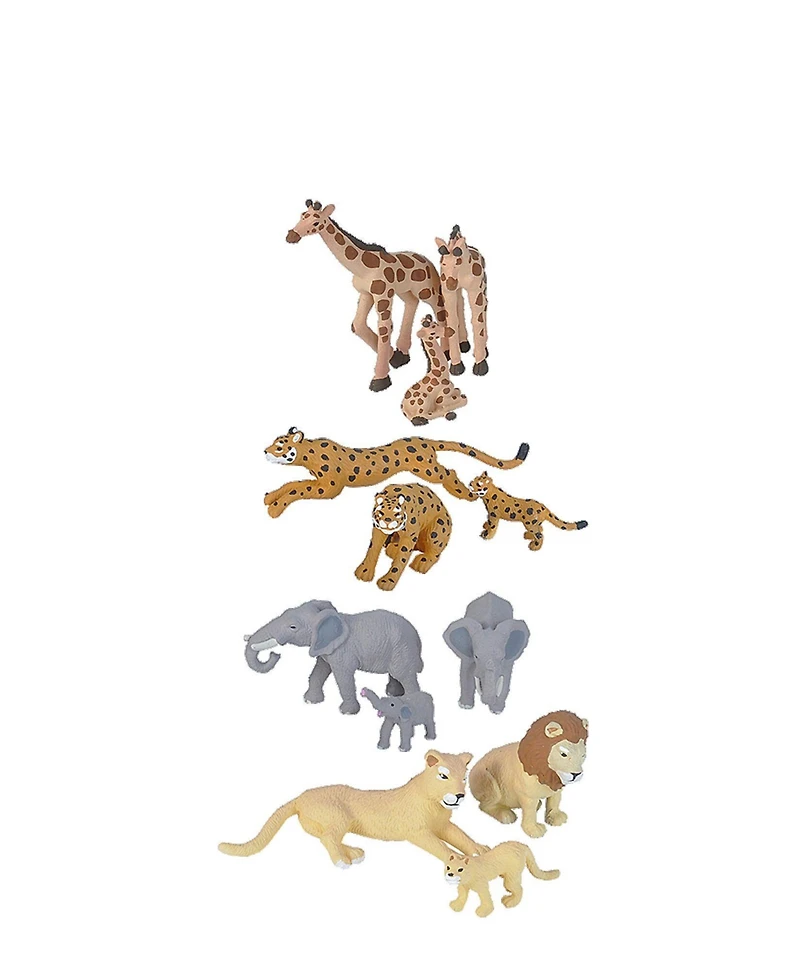 Wild Republic Nature Tube African Family Figurines, 12 Pieces
