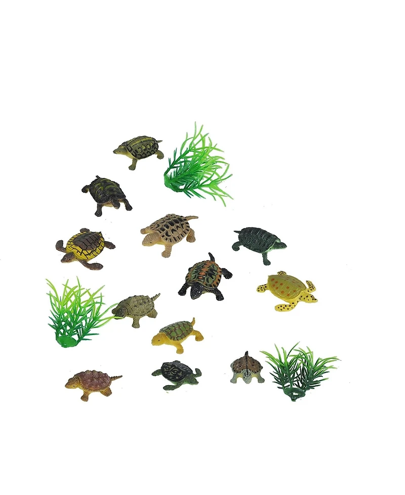 Wild Republic Polybag Mini Turtle Figurines, 15 Pieces