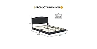 gaomon Queen Bed Frame with Adjustable Headboard
