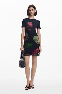 Desigual Women's Short dress with combined flowers