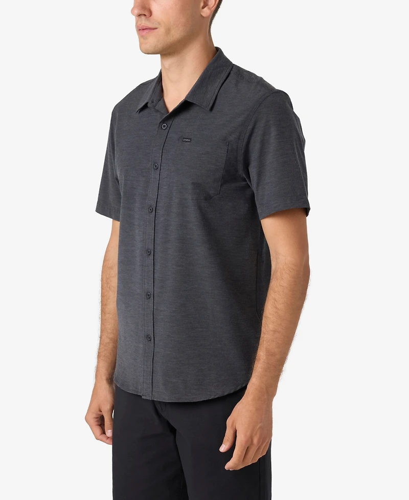 O'Neill Men's Traveler Upf Traverse Solid Short Sleeve Shirt