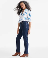 Style & Co Women's High Rise Straight-Leg Jeans, Regular, Short and Long Lengths