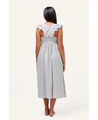 Nom Maternity Harper Smocked During + After Dress
