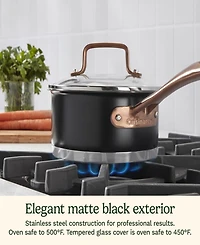 Cuisinart Matte Black Elegance 1.5-Qt. Saucepan & Lid