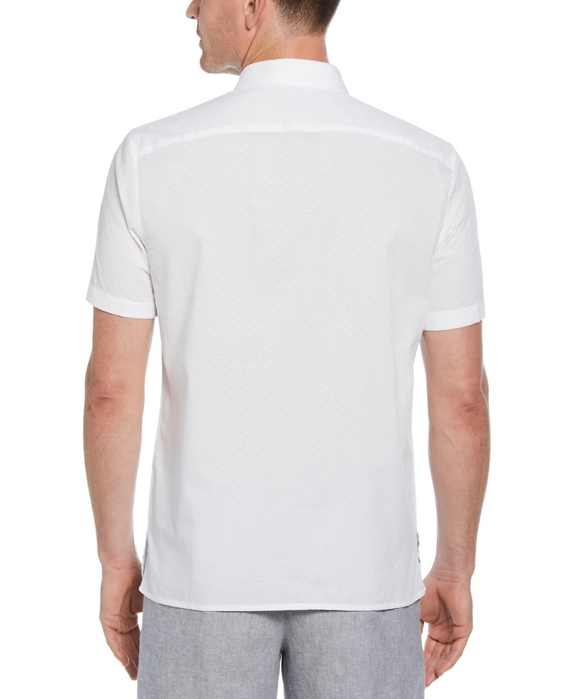 Perry Ellis Men's Dobby-Weave Shirt