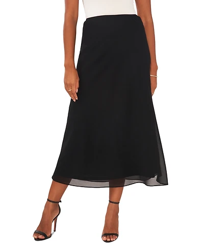 Msk Midi A-Line Skirt