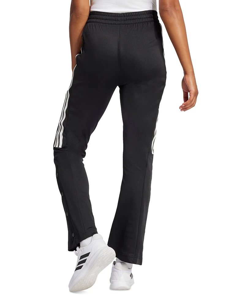 adidas Women's Iconic 3-Stripes Snap Track Pants