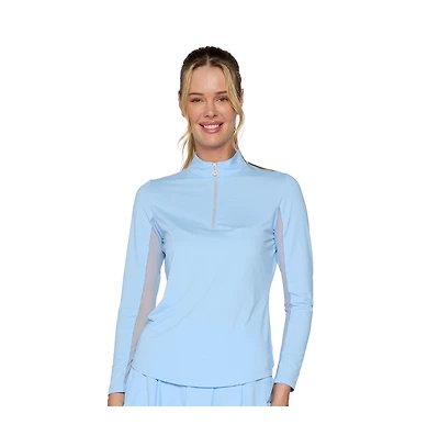 G Lifestyle Clothing Women's Long Sleeve Mock Neck Top