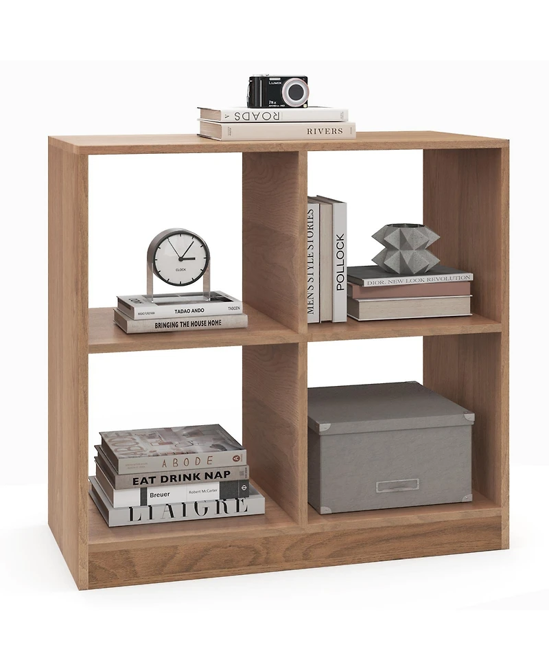 Gouun 4-Cube Kids Bookcase with Open Shelves