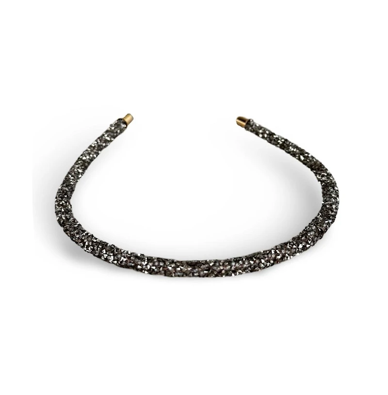 Thin All that Glitters Headband - Black