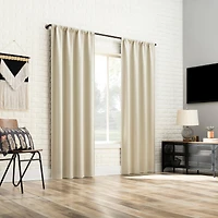 Bergen Theater Grade Extreme 100% Blackout Rod Pocket Curtain Panel