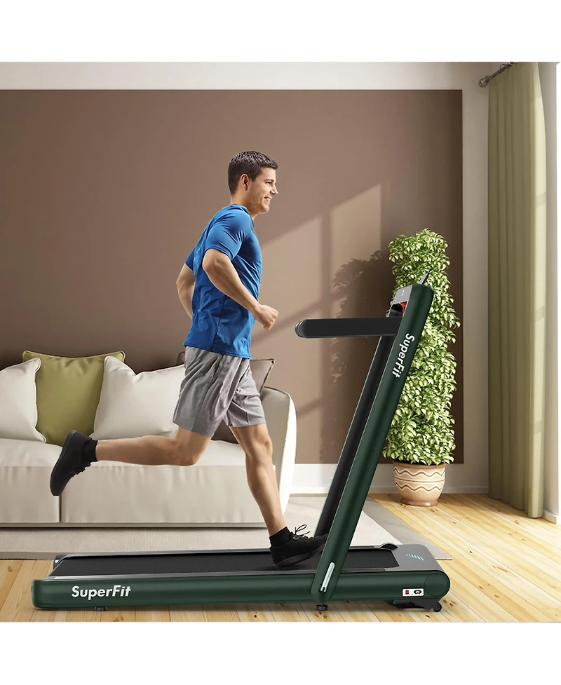Costway 4.75HP 2 1 Folding Treadmill