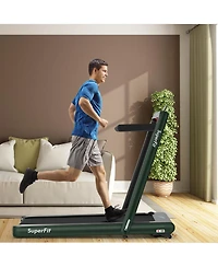 Costway 4.75HP 2 1 Folding Treadmill
