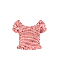 City Chic Plus Cute Gingham Top