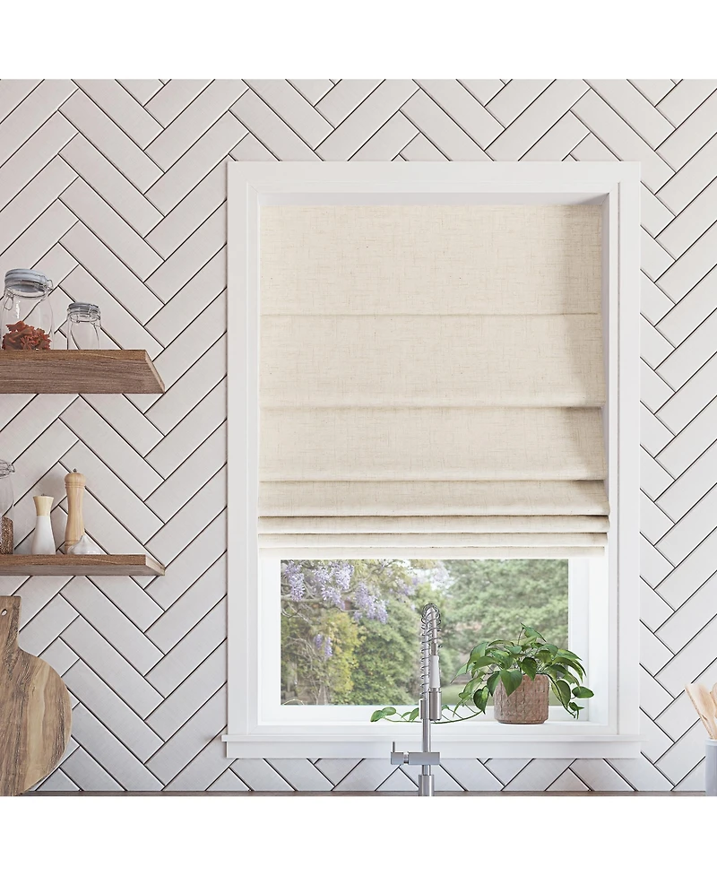 Somerton Textured 100% Blackout Cordless Roman Shade