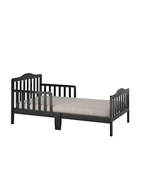 Gouun Classic Design Kids Wood Toddler Bed Frame with Two Side Safety Guardrails
