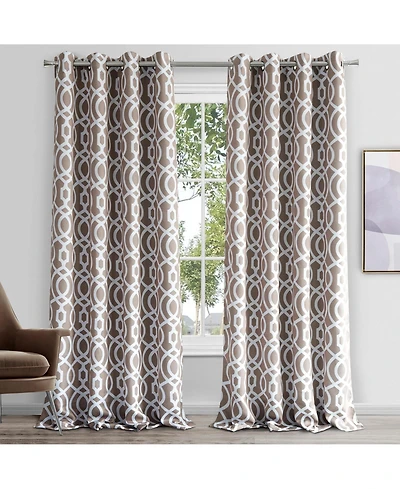 Dainty Home Trellis Blackout Window Panel 54" W x 84" L