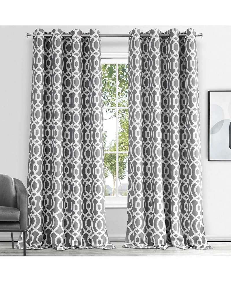 Dainty Home Trellis Blackout Window Panel 54" W x 84" L