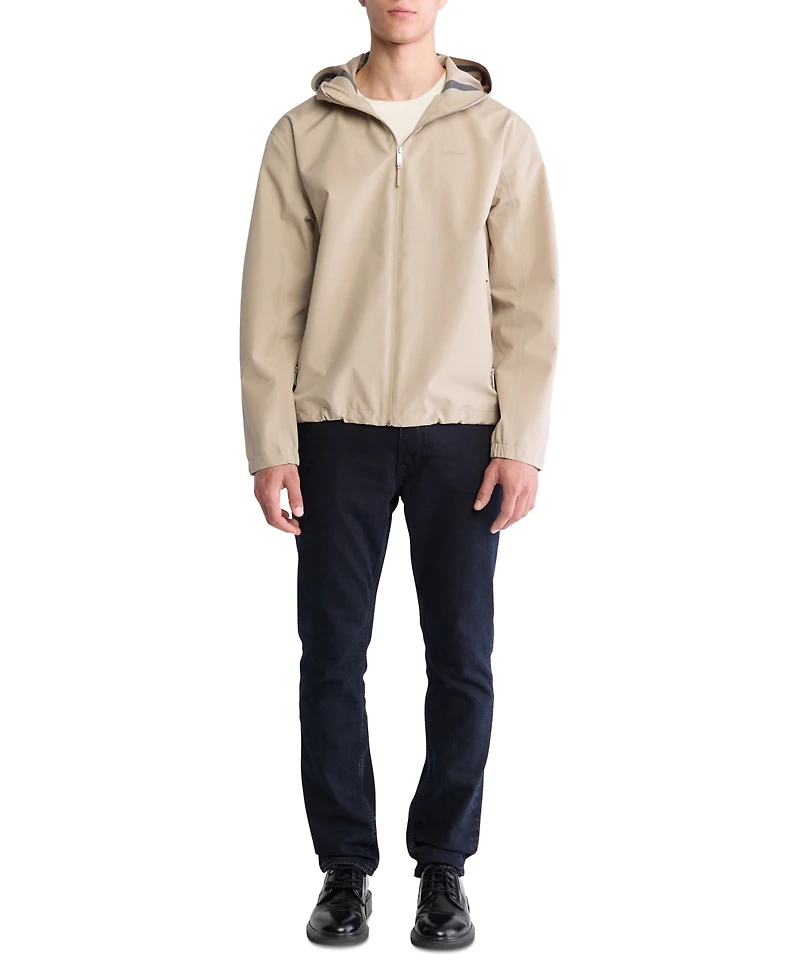 Calvin Klein Men's Softshell Zip-Front Hooded Jacket