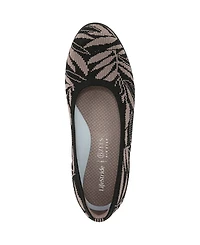 LifeStride Women's Kit 2 Washable Round Toe Ballerina Flats
