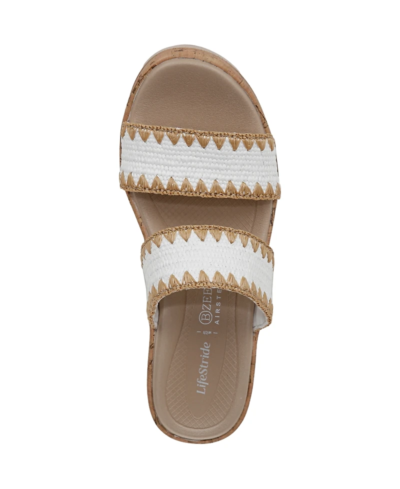LifeStride Women's Resort Washable Slide Wedge Sandals